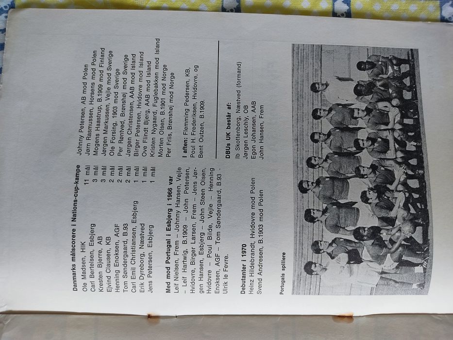 Programa Dinamarca Portugal 1970