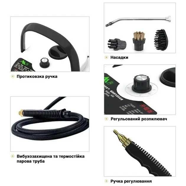 ХИТ! Пароочиститель HX-860 2500 Вт парогенератор пароочисник