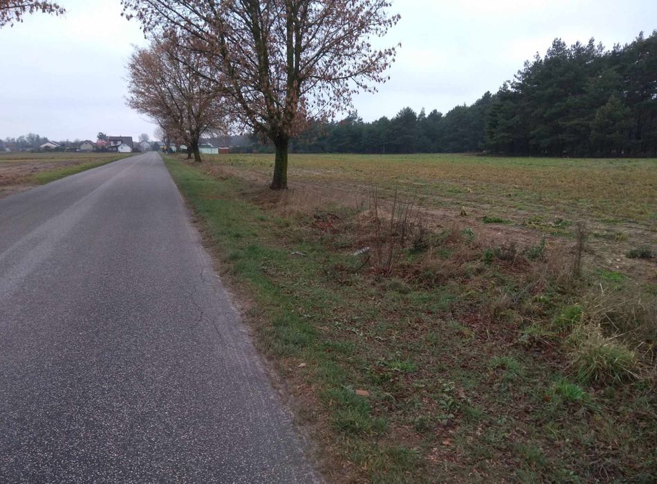 Działka budowlana przy drodze powiatowej