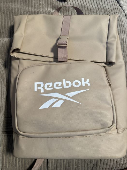 Plecak reebok beżowy, wodoodporny