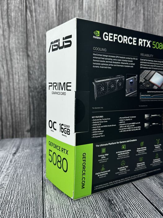 Asus GeForce RTX 5080 Prime OC 1 шт. NEW!