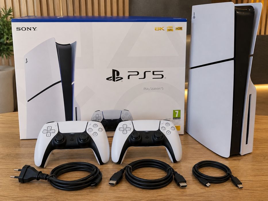 Ps5 slim 1t+ 2 pady i gierki