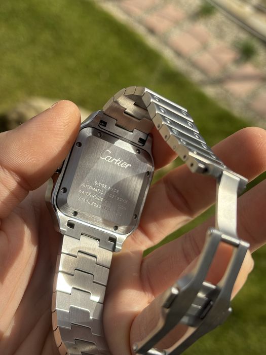 Cartier santos black dial