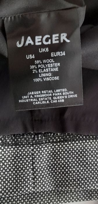 NOWA Wełniana długa midi spódnica wełna jesień zima 36 s 34 xs święta