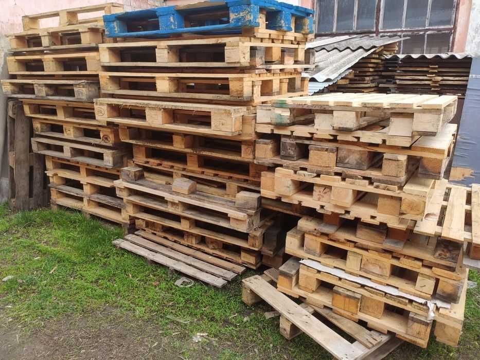 Продам б/у дерев'яні піддони різних розмірів для різної вантажопід'ємності