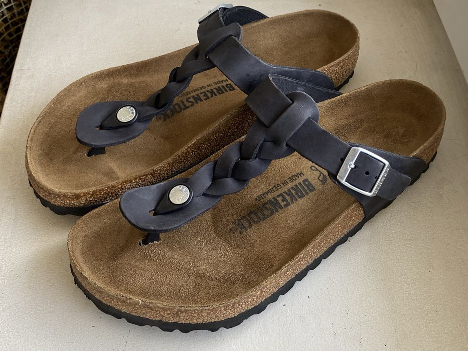 Шкіряні шльопанці birkenstok 40р. оригінал