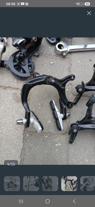 Lote de peças Shimano para bicicleta de estrada – travões, desviadores e manetes