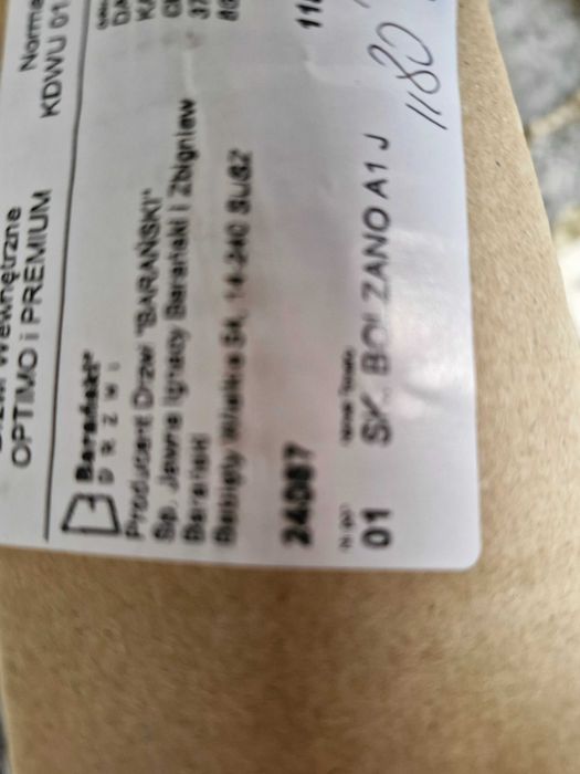 Drzwi dębowe Barański