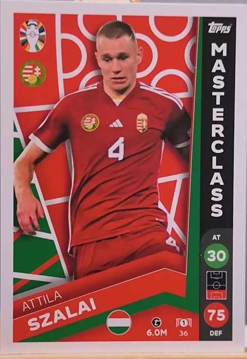 TOPPS UEFA EURO 2024 Germany carta do Attila Szalai
