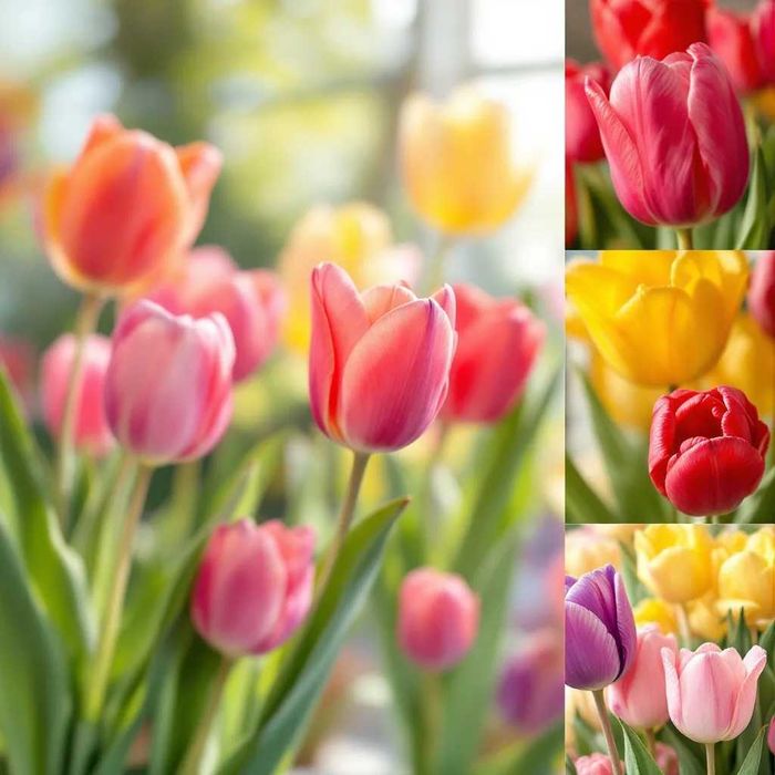 TULIPANY XL Mix Cebulki TULIPANÓW TULIPAN DUŻE Kwiaty wiosenne kolory