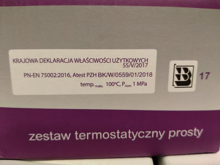 Zestaw termostatyczny prosty Vemos