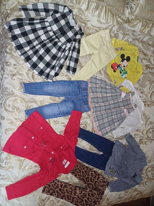 Фирменная одежда на весну на девочку 1.5-2 года, рост 86-92