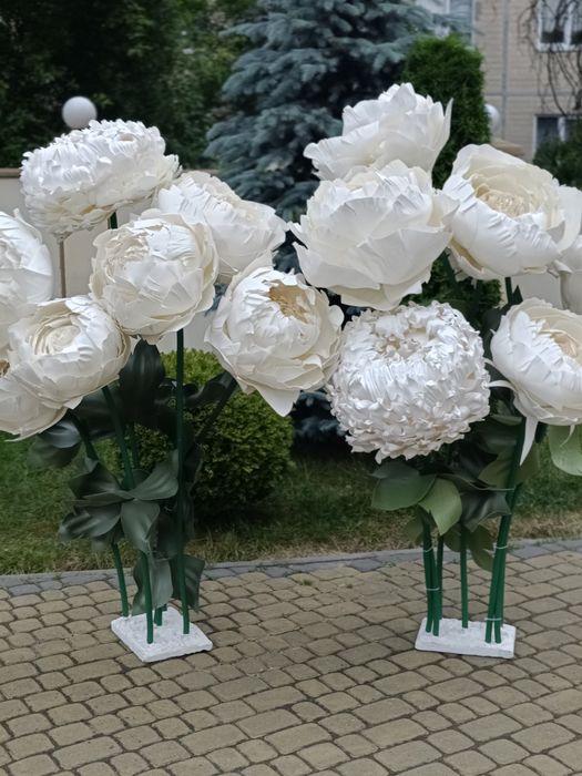 Квіти ростові, квіти для подарунка, квіти декоративні, фотозона, арка, банер