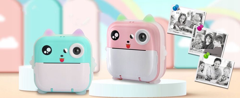 Mini Drukarka DRUKUŚ Aparat Fotograficzny Natychmiastowy + ROLKI
