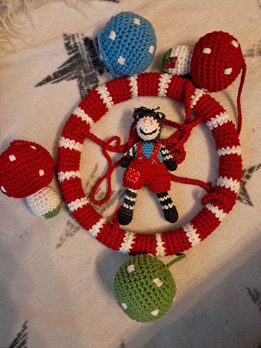 Karuzela mobilna Osiołek Baby Gluck Spiegelburg recznie robiona hand