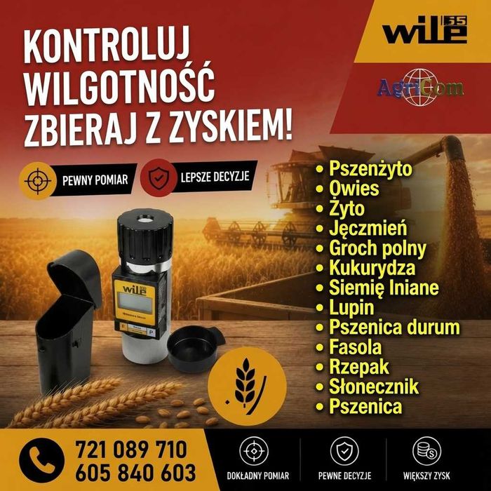 Wilgotnościomierz miernik wilgotności zboża ziarna WILE 55 , KRAMP