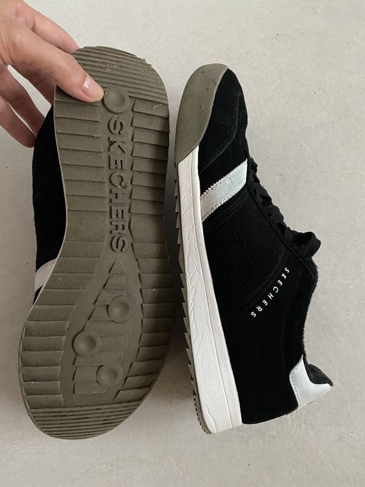 Skechers 44 Air Cooled Memory Foam zamszowe buty meskie skóra naturaln