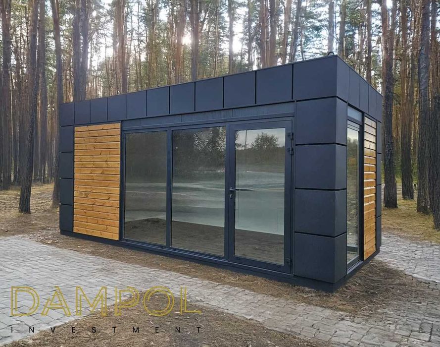 Pawilon 700x300 biuro kontener montaż w 1 dzień