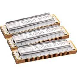 Hohner Marine Band 1896/20 Pro Pack CGA zestaw trzech harmonijek