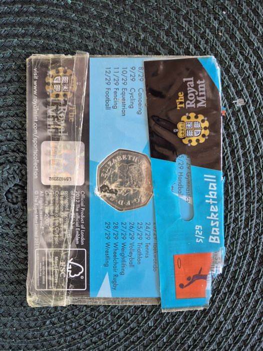 Moneta kolekcjonerska Londyn 2012 sports collection koszykówka