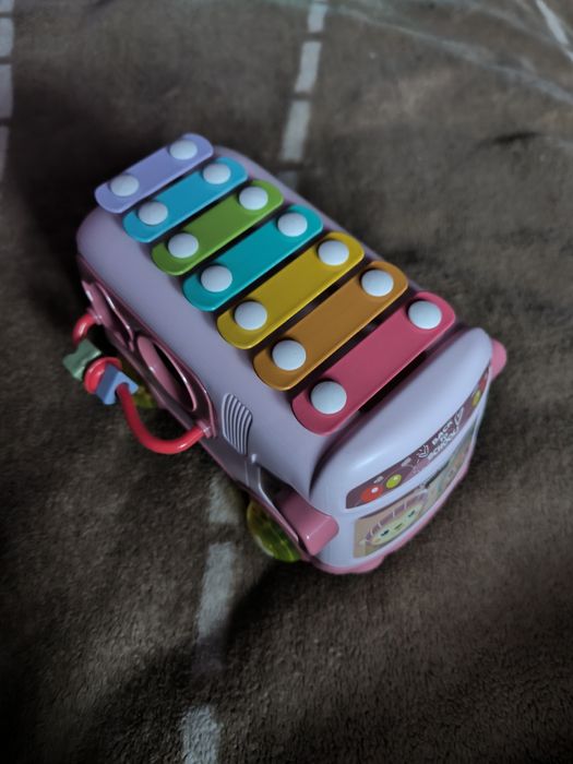 Autobus muzyczny instrument cymbałki sorter grzechotka edukacyjna 18m+