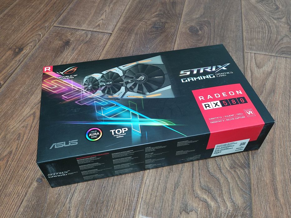 Игровая видеокарта ASUS ROG Strix Radeon RX 580 8gb