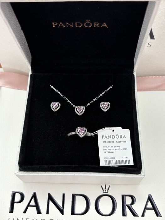 Набір Рожеве серце Пандора, Pandora Розовое серце