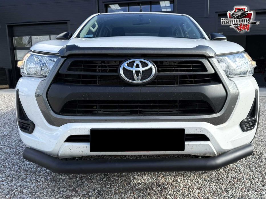 Orurowanie Przednie Rura Bull Bar Toyota Hilux 2021+ Czarne