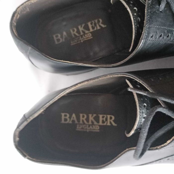 Barker England roz. 45,5 cm /UK 11G/ - dł. wkł. 30,5 cm- 3 x skóra