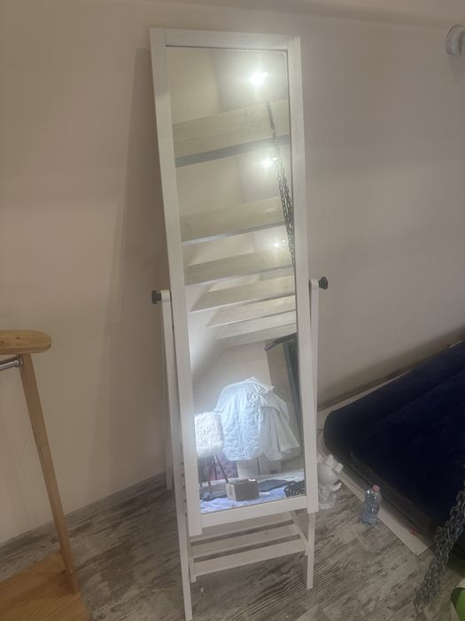 Lustro stojące ikea białe