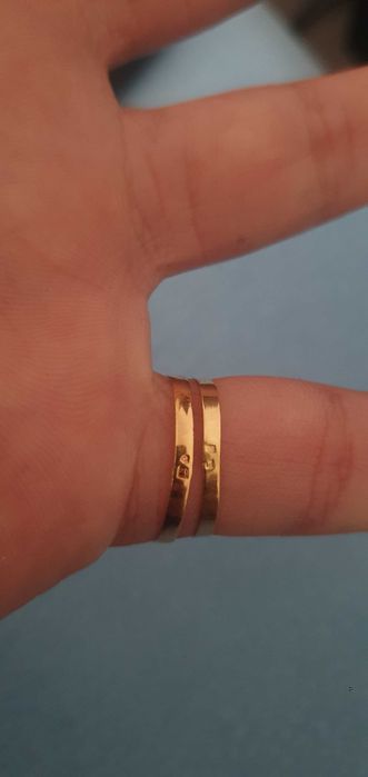 2 aneis de ouro 19.2kl