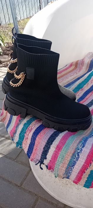 Botki skarpetkowe Workery