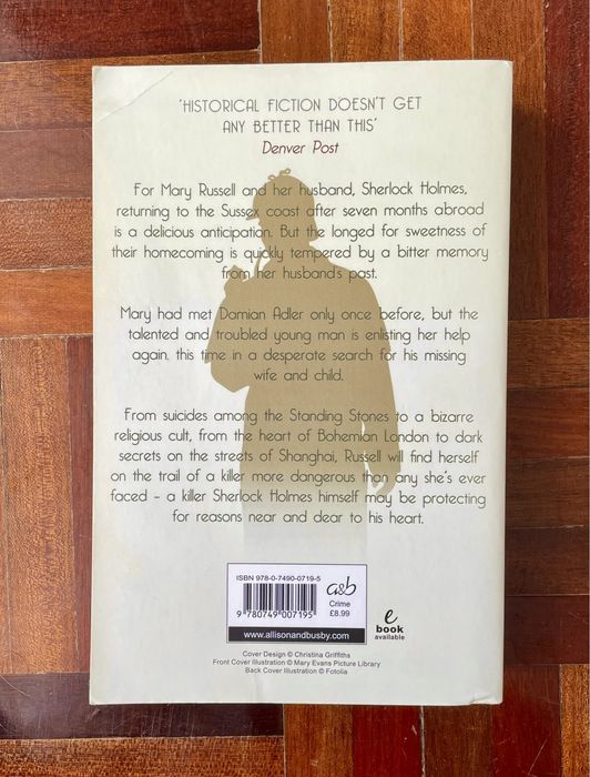 Livro: "The Language of Bees", de Laurie R. King