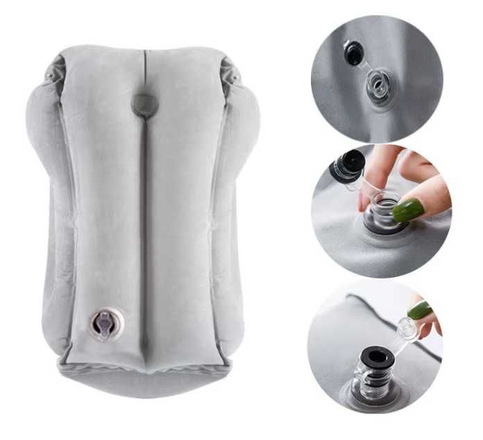 Poduszka podróżna dmuchana - komfort dla kręgosłupa