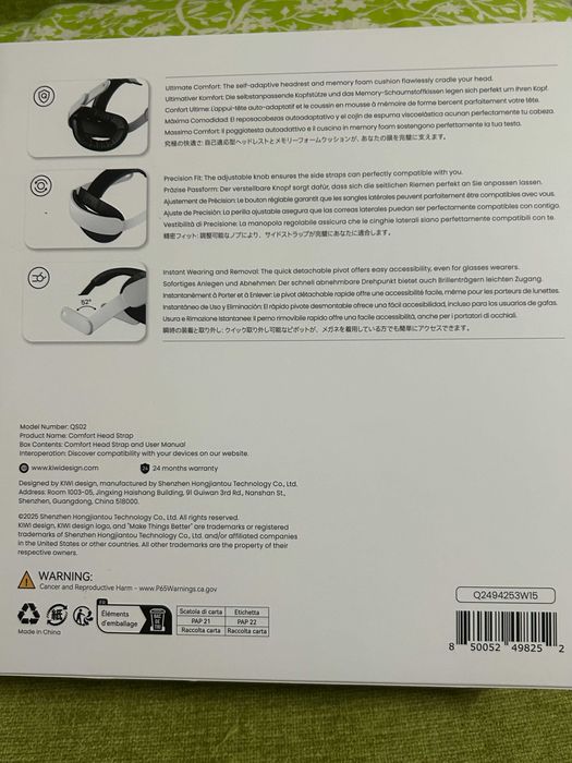 alça de cabeça confortável KIWI-K4 ; Quest 3/Quest3S