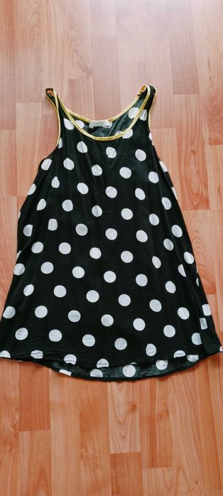 Luźna koszulka top oversize na ramiączkach S