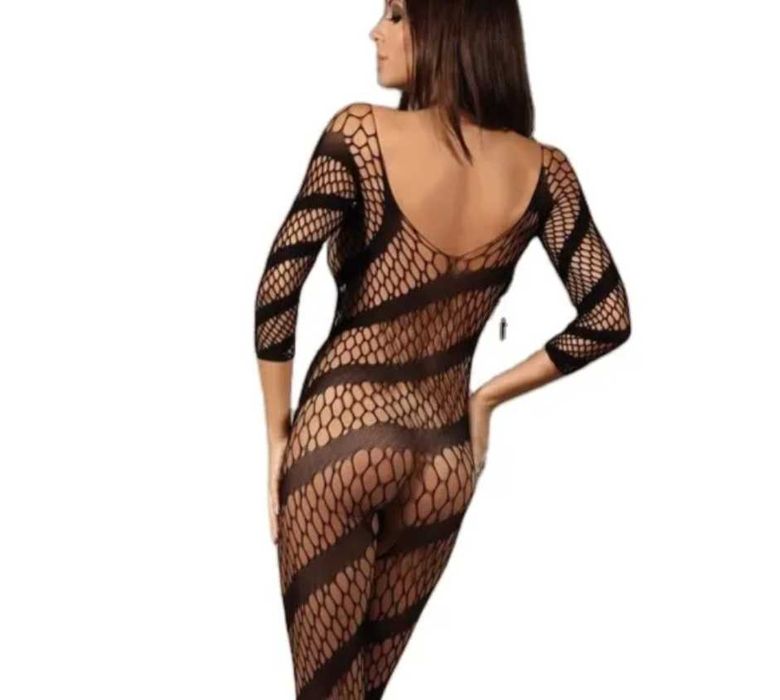 B022 sexy bielizna erotyczna bodystocking body komplet XS/2XL