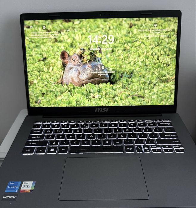 Laptop MSI modern  14 I5 16/512GB
