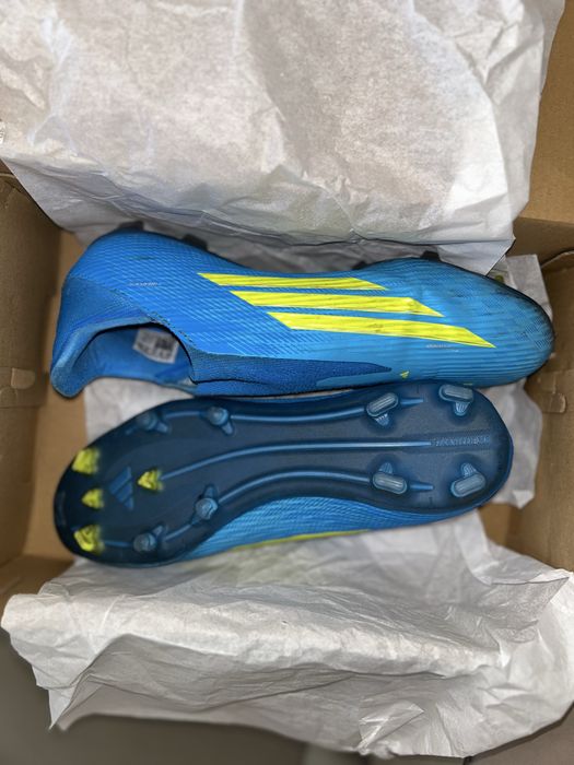 Chuteira Adidas F50 League Laceless - 43 1/3 - Azul - Usada 2x - Com Caixa - Porto