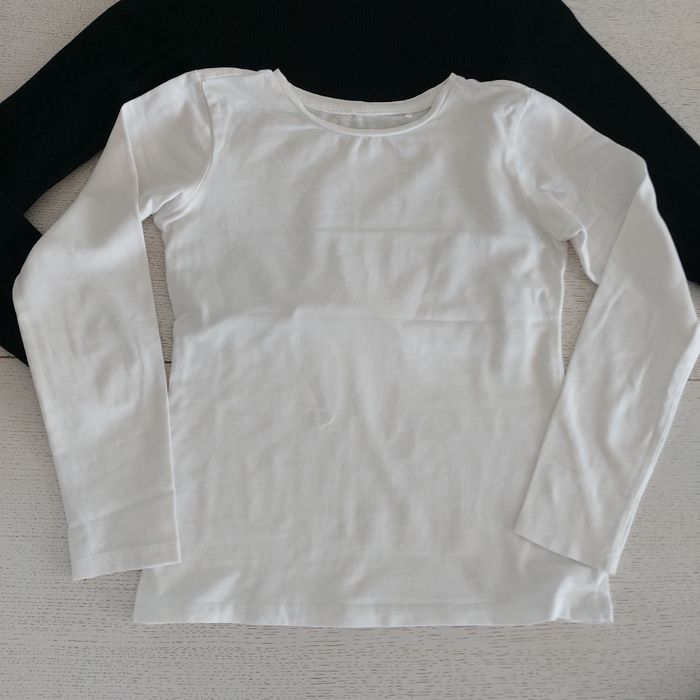 Bluzka biała króliczek H&M Cool Club półgolf rozm. 140