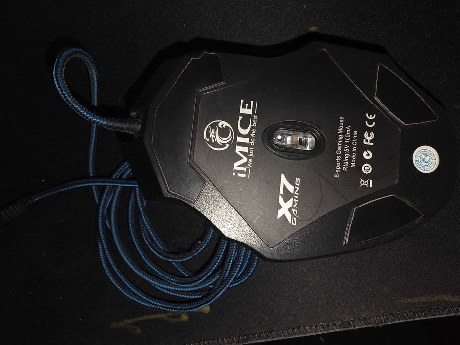 Rato IMICE X7 (USB - 3200 dpi - Preto)