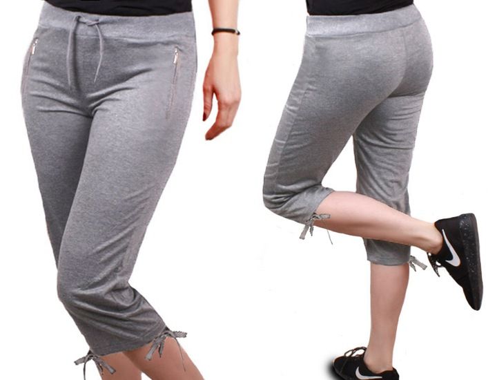 Spodnie Rybaczki Z Kieszonkami 8164 Grafit 44 Xxl