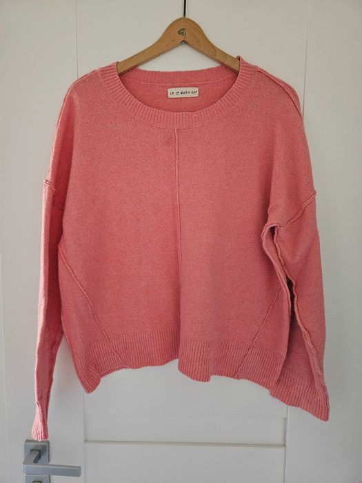 sweter damski różowy r. M/L