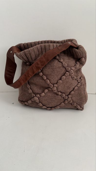 Сумка шопер Ugg шкіра вовна