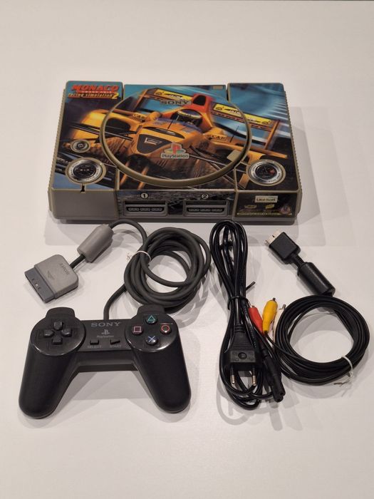 Sony PS1 com película exclusiva.