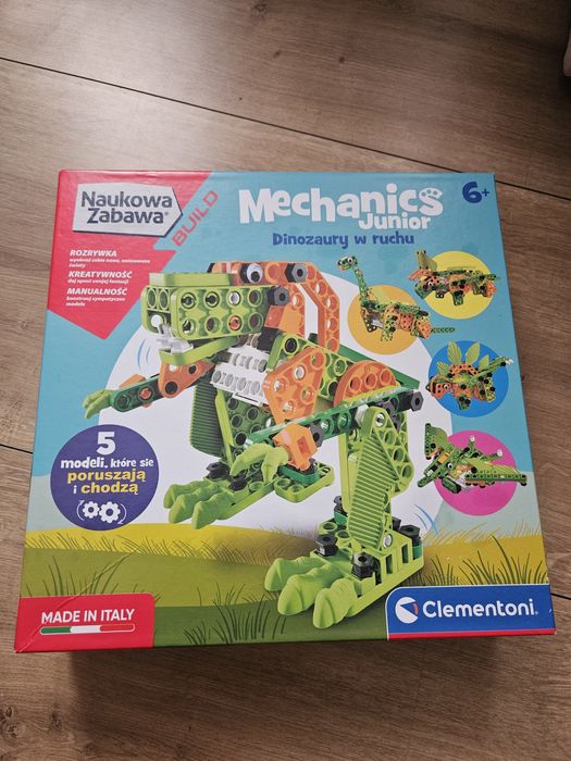 Klocki konstrukcyjne Dinozaury w ruchu clementoni