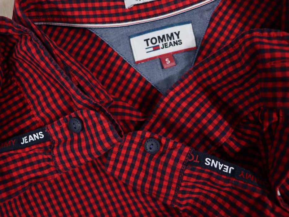 Tommy Hilfiger męska koszula w kratę regular fit casual biznesowa S M
