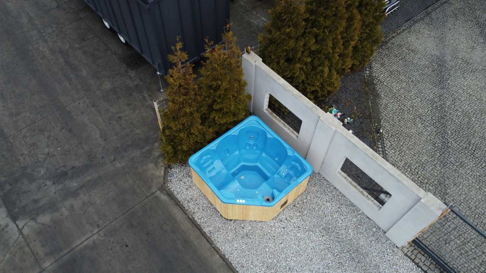 Jacuzzi balia bania gorąca beczka NOWE 2 MIEJSCA LEŻĄCE do sauny