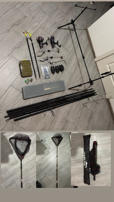 Комплект для коропової риболовлі (вудилища Atemi Komodo,род-под)