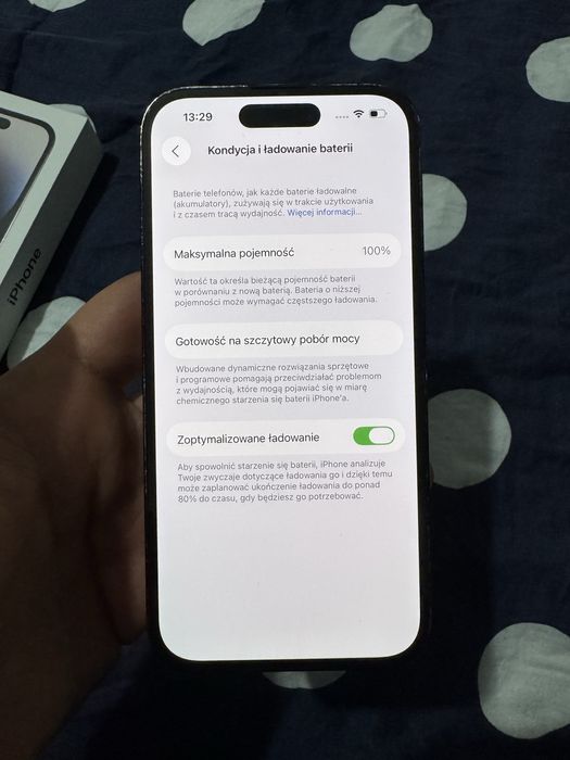 Apple Iphone 14 Pro 128GB GWARANCJA Space Black 100% kondycji baterii